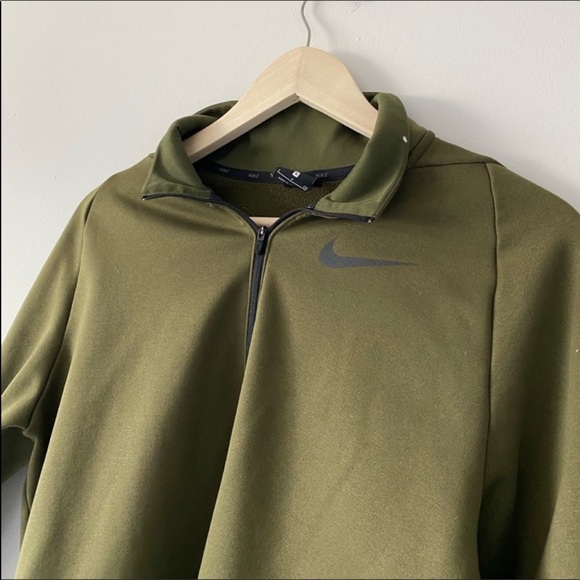 Nike Dri-Fit olive sweatshirt. Men's small - Picture 3 of 10